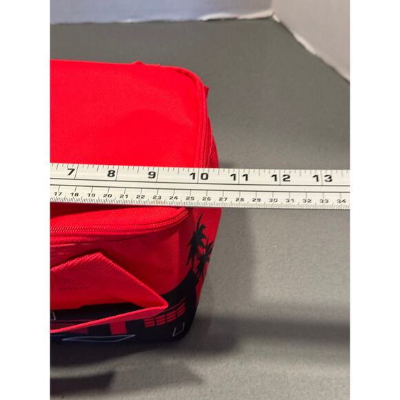 NEW Trader Joe's Mini Insulated Tote Bag 1.5 gal Red Camping Cooler NWT - Picture 8 of 10